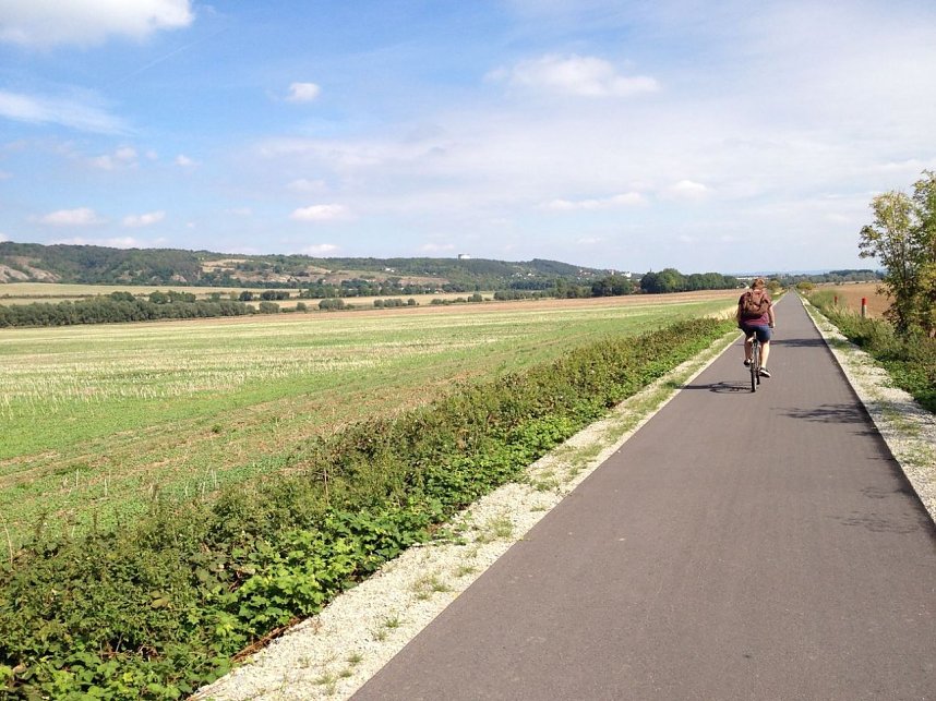 Der  Radweg begeistert, aber�