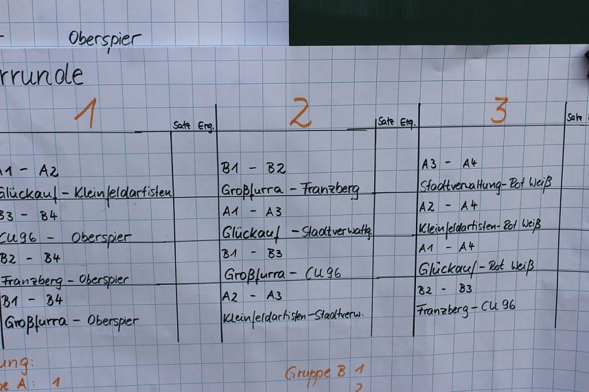 Stadtmeisterschaften begannen