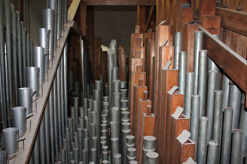 Das Innenleben der Strobel-Orgel