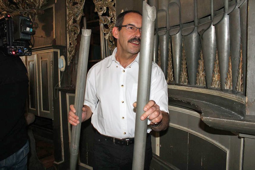 Das Innenleben der Strobel-Orgel