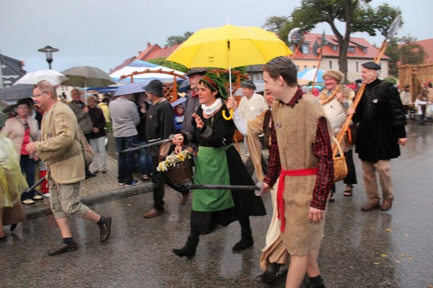 Bauernheer wurde nass gemacht