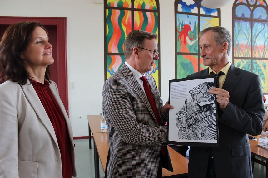 Ramelow besuchte Kyffh&auml;usergymnasium