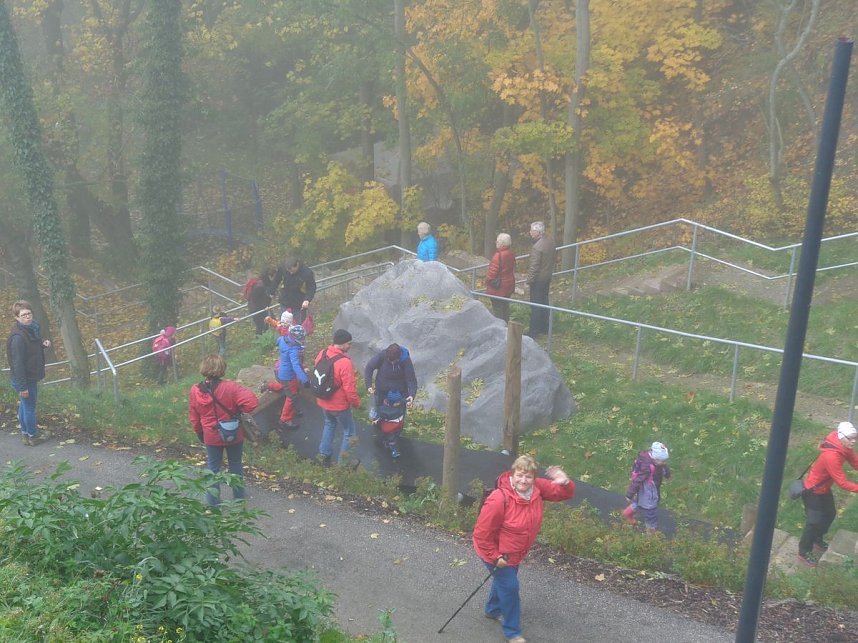 Auch bei Nebel kann man wandern