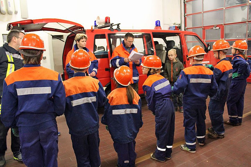 Leistungsabzeichen der Th&uuml;ringer Jugendfeuerwehr abgelegt