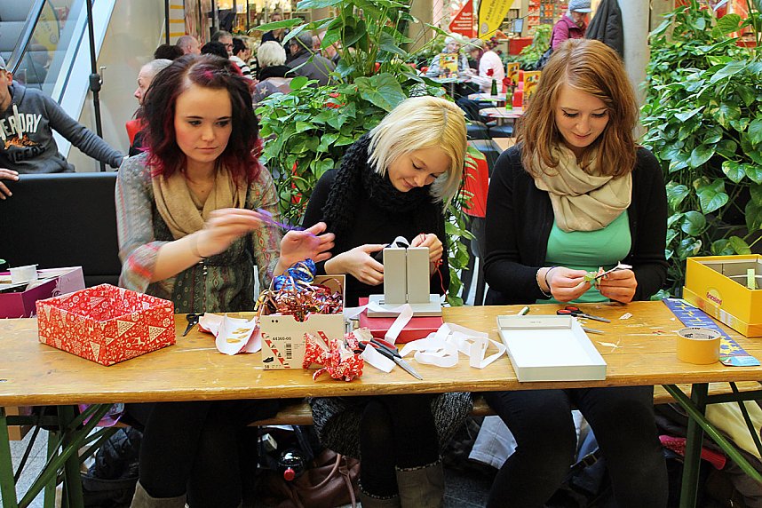 Projektarbeit in der Galerie fortgesetzt