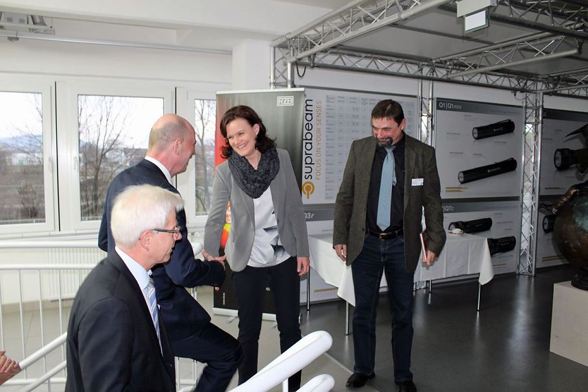 Wirtschaftsminister zum Unternehmerfr&uuml;hst&uuml;ck bei Sonlux