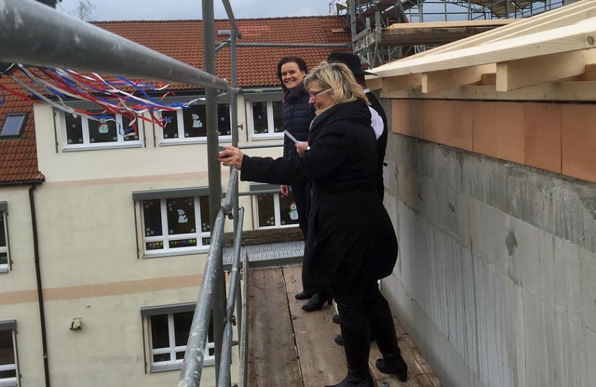 Richtfest an Schule in Oldisleben