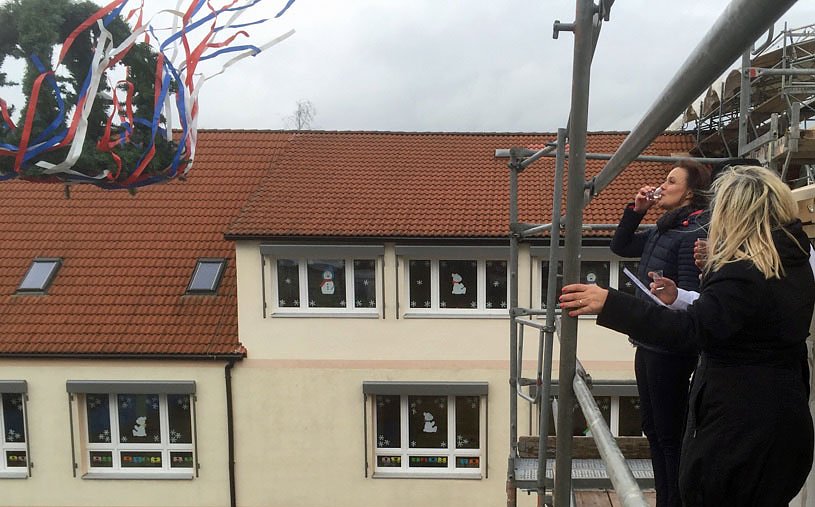 Richtfest an Schule in Oldisleben