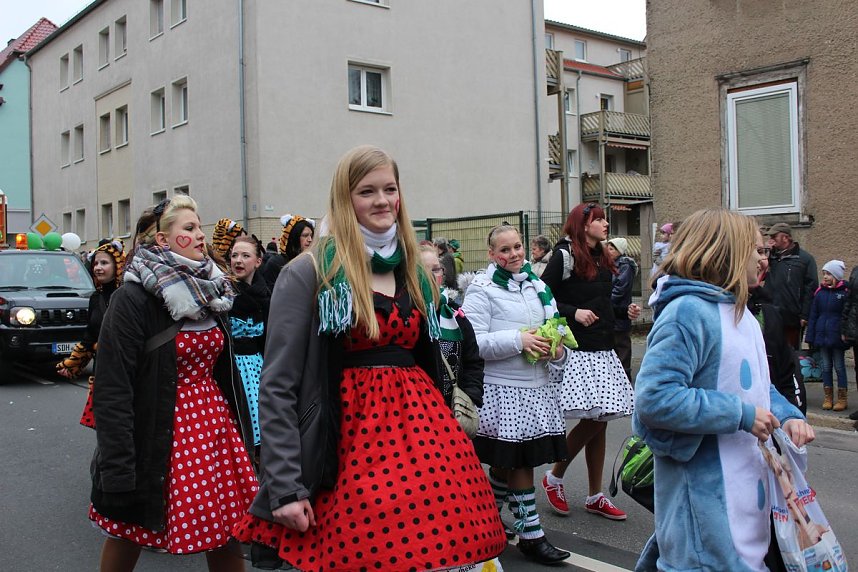 N&auml;rrinnen und Narren trotzen Wetter (1)