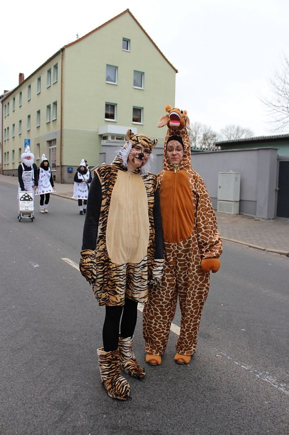 N&auml;rrinnen und Narren trotzen Wetter (2)
