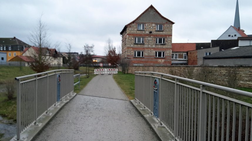 Absperrung nicht zum Spa&szlig; am Wippertor