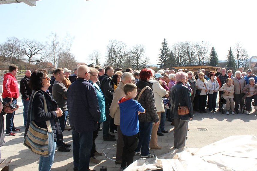 Massenandrang im Kurpark Bad Frankenhausen