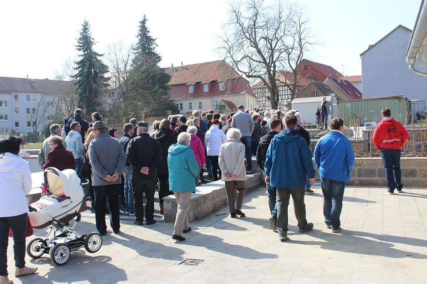 Massenandrang im Kurpark Bad Frankenhausen