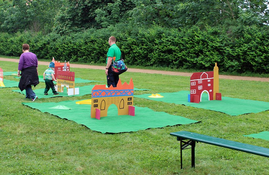 Auflauf zum Abschluss Residenzfest