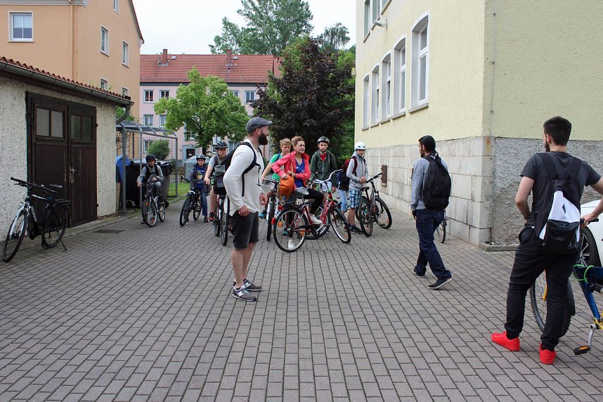 F&uuml;r den Unstrut-Werra-Radweg geworben
