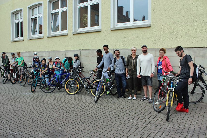F&uuml;r den Unstrut-Werra-Radweg geworben