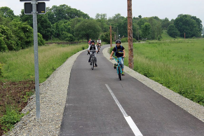 F&uuml;r den Unstrut-Werra-Radweg geworben
