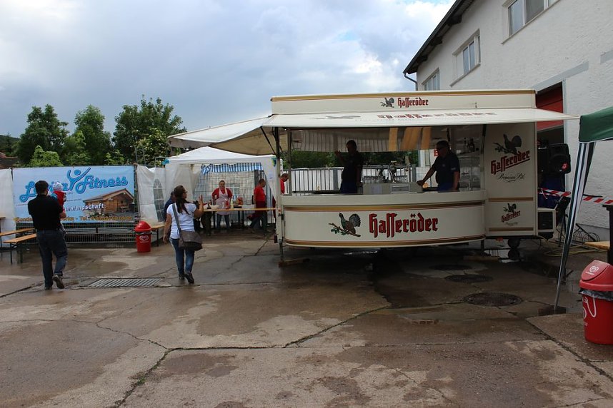 Unwettereinsatz auf Feuerwehrfest in Bebra