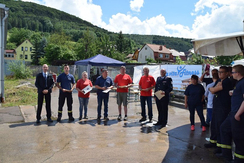 Unwettereinsatz auf Feuerwehrfest in Bebra