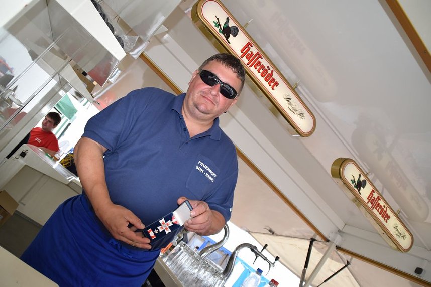 Unwettereinsatz auf Feuerwehrfest in Bebra