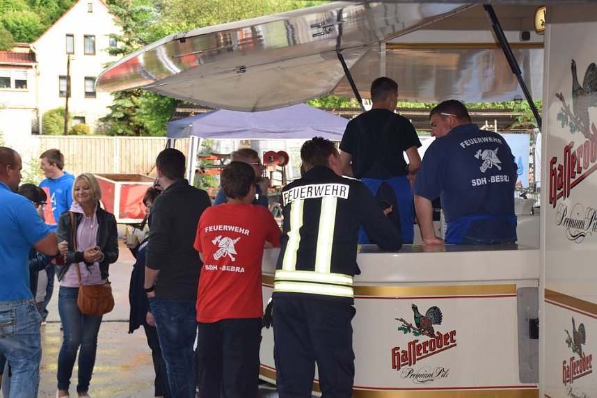 Unwettereinsatz auf Feuerwehrfest in Bebra