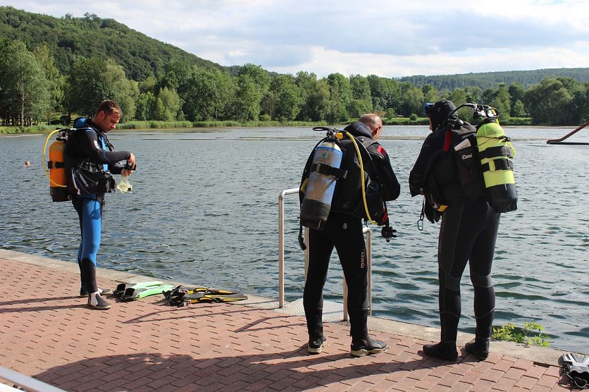 Grasmahd im Bebraer Teich