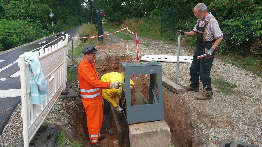 An der "neuen" Schrankenanlage