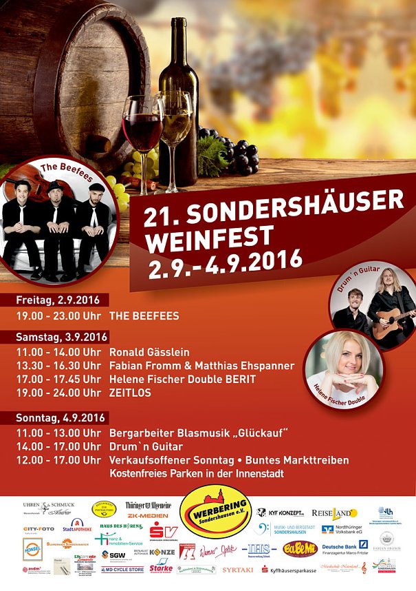 Programm zum Weinfest