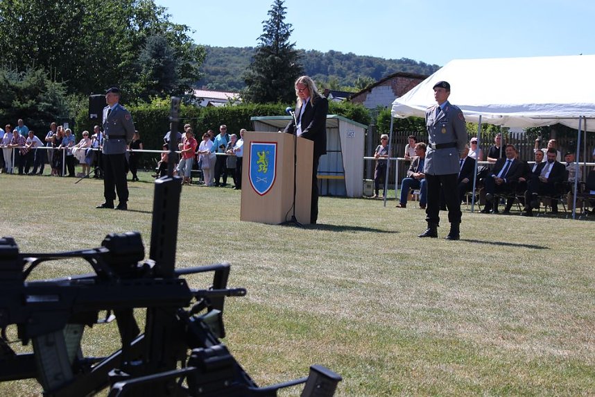 Traumhaftes Sommerwetter bei Vereidigung