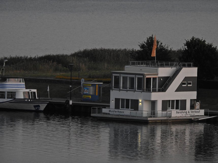 Spinnen im Mondschein am Goitzsche See