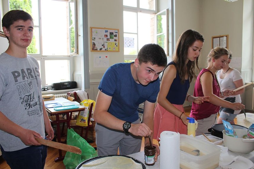 Was f&uuml;r ein Andrang beim Schulfest!