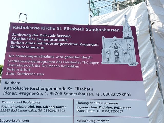 Bauarbeiten Elisabethkirche