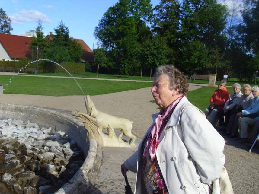 WB 4 besuchte Barocken Schlosspark in Ebeleben