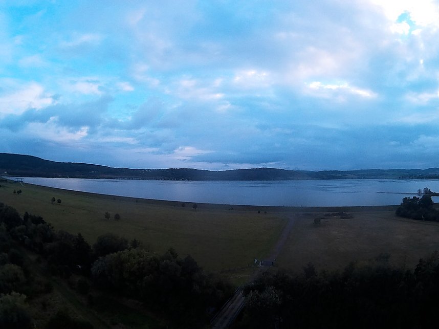 Kraniche am Stausee Kelbra