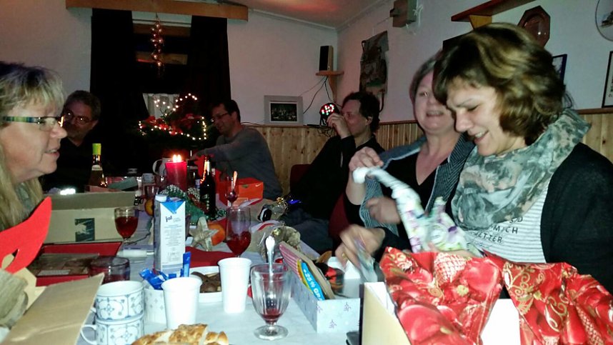 Weihnachtsfeier auf dem Hundeplatz