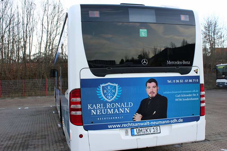 Regionalbusgesellschaft mit neuer Werbung und mehr