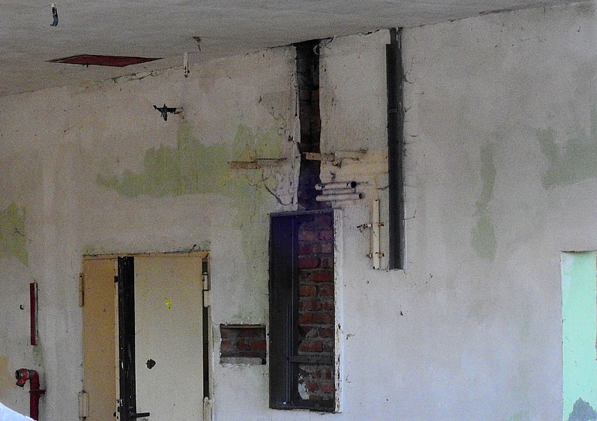 Peter Blei in den Ruinen der Schuhfabrik in Wiehe