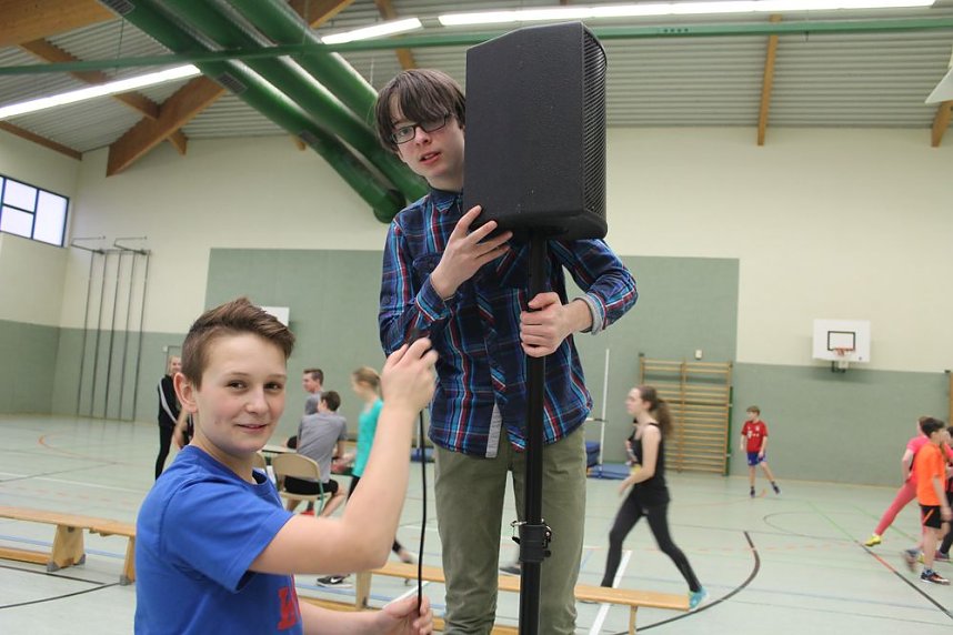 Hochsprung mit Musik