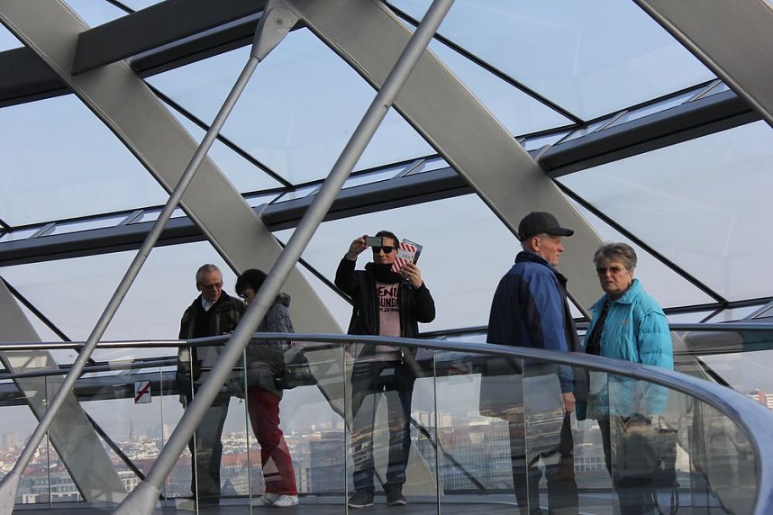 Fahrt zum Deutschen Bundestag