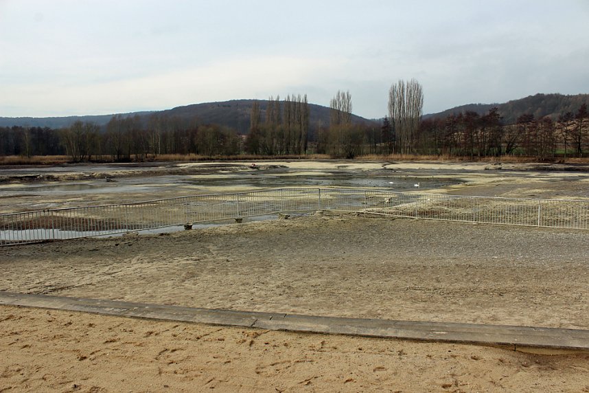 Am Bebraer Teich wird gebaut