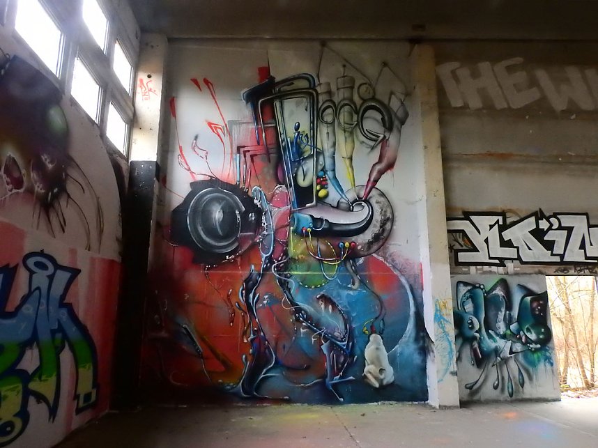 Peter Blei in der Brikettfabrik