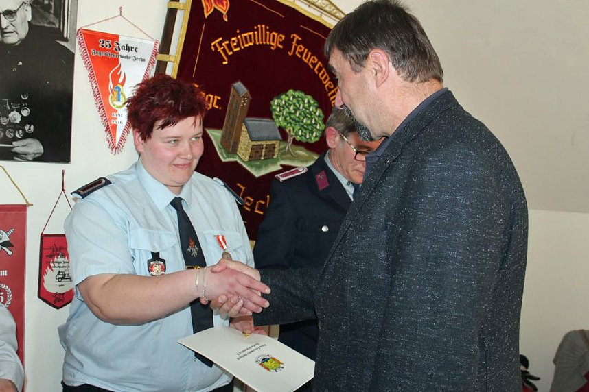 Viel los bei den Kameraden der FFW Jecha