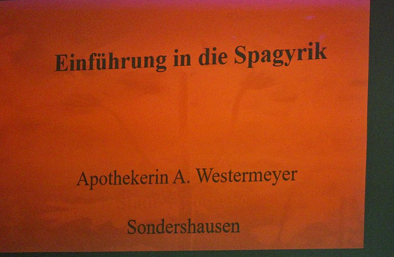 &Uuml;ber Spagyrik gesprochen