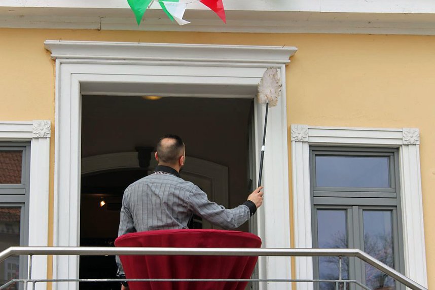 S&auml;uberungsaktion in Sondershausen