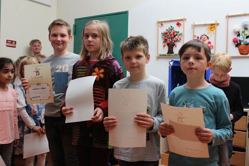 Wir vertreten die Schule beim Lesewettbewerb