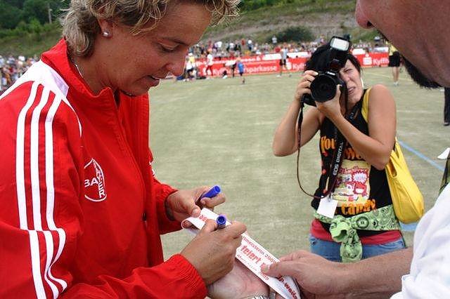 Steffi Nerius auf dem G&ouml;ldner