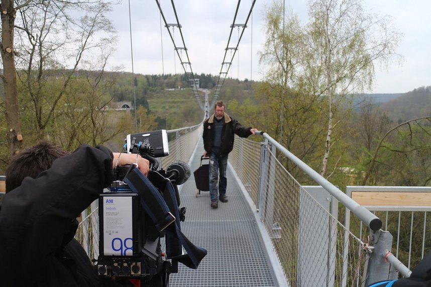 Titan RT - die l&auml;ngste Fu&szlig;g&auml;ngerh&auml;ngebr&uuml;cke der Welt wurde heute im Harz er&ouml;ffnet