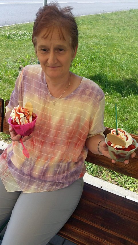 Eisbecher, eine willkommene und leckere Erfrischung