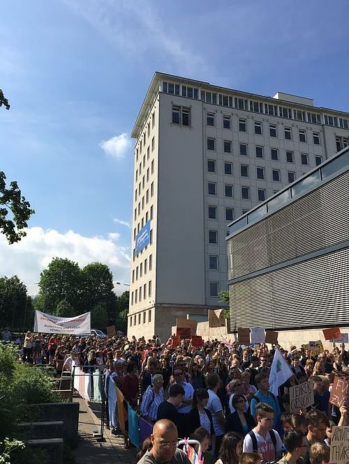 50 Demonstranten kamen aus dem Landkreis Nordhausen