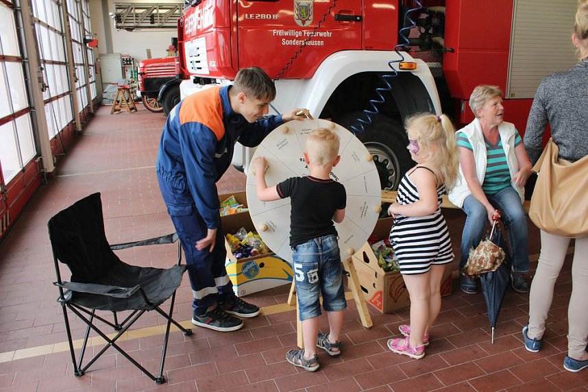 Fahrt mit einem Feuerwehrauto